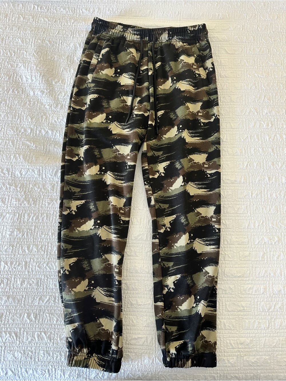 WESC Camo Drawstring Joggers - IMPORTED FROM SWEDEN - like new!